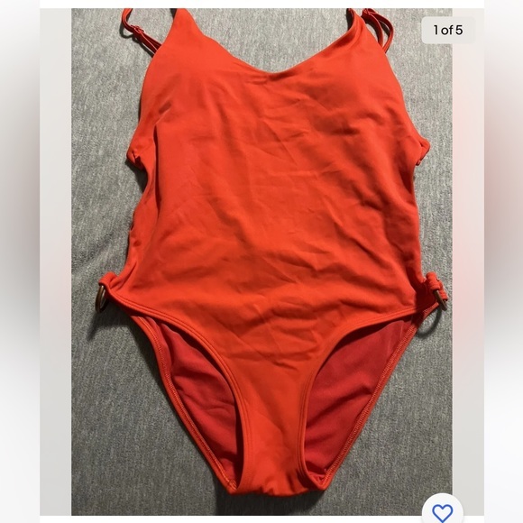 Aerie red size small swimsuit one piece with side openings‎ - Picture 1 of 1